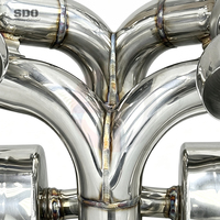 Tubi di Scarico SDO Performance per Lamborghini Revuelto 6.5L V12 2023+ in Acciaio Inox OEM con Valvola e Silenziatore