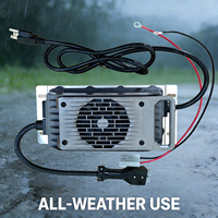Chargeur de batterie universel 60V 20A étanche pour batteries au plomb avec protection contre la surchauffe pour voiturette de golf, VTT et tricycle électrique