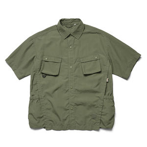 Leve verão manga curta casual rua solta camisa japonês vintage roupas até fadiga homens camisas - Product Image 1