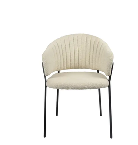 Venta al por mayor de muebles ligeros de lujo para el hogar único copetudo respaldo pasamanos brazo sofá silla comedor restaurante té café Silla de ocio - Product Image 2