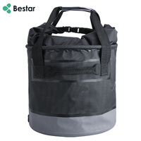 Sac seau pliable en PVC respirant 500D pour le transport de poissons vivants, idéal pour le lavage de voiture et la pêche en extérieur