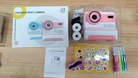 D101 Kinderprintcamera - Direct printen met dubbele camera's en 2,4-inch high-definition video voor cartoon speelgoed