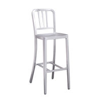 Chaise de bar en métal jaune moderne, design contemporain, structure stable, durable, résistante à l'eau, légère, pour bar à domicile, usage commercial