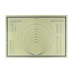 热卖不粘硅胶糕点垫可重复使用烹饪垫定制标志揉面垫