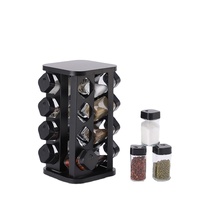 Étagère de rangement multifonctionnelle en acier inoxydable à quatre niveaux pour épices, huile et sel, pour cuisine domestique, écologique, vente directe usine