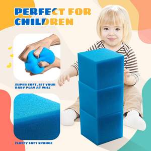Cubes de rembourrage en mousse 24 pièces 5 pouces pour gymnastique, trampoline, rembourrage de protection multisports, Freerunning, <span class=keywords><strong>Parkour</strong></span>, Skate - Product Image 5