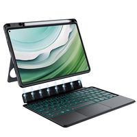 Compatible avec Huawei MatePad Pro 11" (2022/2024) – Housse de clavier détachable avec pavé tactile intégré pour l'apprentissage des étudiants