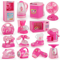 Mini ensemble de cuisine pour enfants fille simule chaque petit appareil ménager jouet réfrigérateur machine à laver