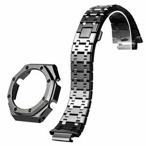 Nouveau bracelet de montre de luxe en acier inoxydable pour boîtier en métal <span class=keywords><strong>Gshock</strong></span> pour boîtier de bracelet de montre GA2100 deuxième génération - Product Image 1