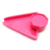 Broyeur à herbes en plastique personnalisé de 63 mm avec entonnoir et plateau roulant 2:1, briquets et accessoires pour fumer