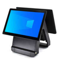 Système de point de vente à double écran OEM ODM, coque en alliage d'aluminium, tout-en-un, caisse enregistreuse, WIFI, Bluetooth, points de vente tactiles, machine de point de vente
