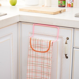 2026 Creative <strong>Kitchen</strong> Punch-free Single Tier Movable Hanging Towel Rack Plastic Hanger Design for Cabinet Dishcloth <strong>Apron</strong> - Product Image 3