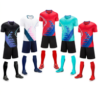 Maillot de football personnalisé pour homme, à col en V, à manches courtes, imprimé géométrique, respirant et anti-humidité, inspiré des modèles turquoise