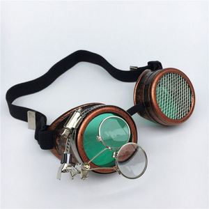Gafas de Malla Monoculares Retro de Moda 2019 al por Mayor Baratas de Fábrica, Gafas de Aumento para Cosplay, Gafas Steampunk Góticas - Product Image 5