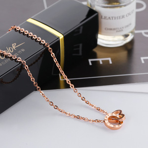 Collar <span class=keywords><strong>de</strong></span> acero inoxidable <span class=keywords><strong>con</strong></span> diseño <span class=keywords><strong>de</strong></span> corazón y letras <span class=keywords><strong>de</strong></span> <span class=keywords><strong>Roma</strong></span> para mujer, Gargantilla <span class=keywords><strong>con</strong></span> diseño <span class=keywords><strong>de</strong></span> corazón, para regalo <span class=keywords><strong>de</strong></span> San Valentín - Product Image 3