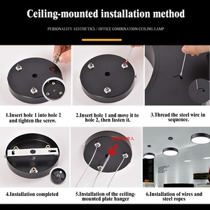 Thương Mại Bắc Âu Trần Chiếu Sáng Đèn Chùm Thay Đổi Độ Sáng LED Tuyến Tính Ánh Sáng Có Thể Điều Chỉnh Chiều Cao Treo Đèn Hot Bán Thương Mại - Product Image 6