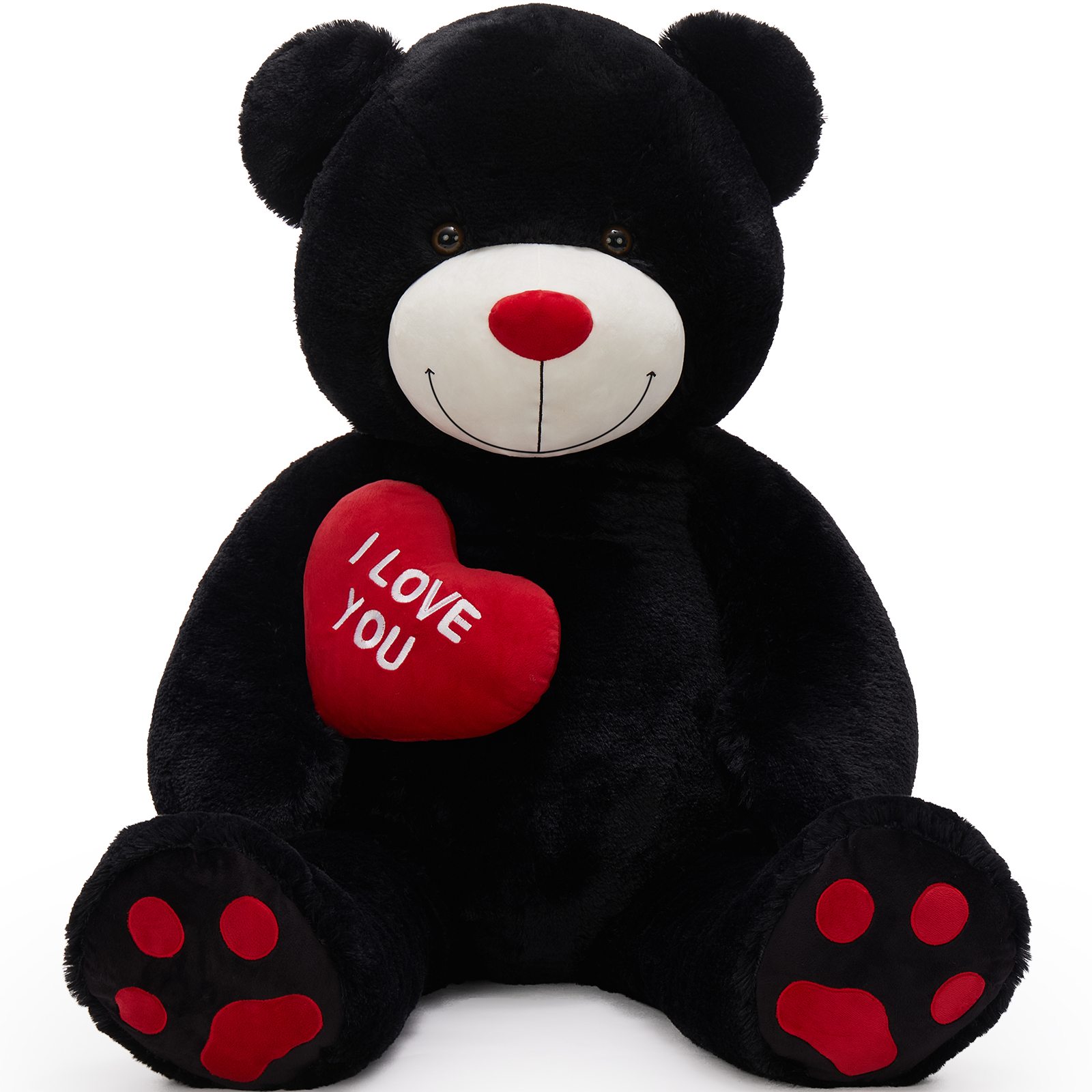 Black Heart Teddy bear