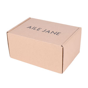 カスタムロゴ入り リサイクル可能 クラフト紙箱 再利用可能 段ボールパッケージ 専門OEM N式箱 グリッター付き - Product Image 1