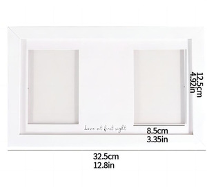Hot Sale Newborn Handprint&amp;Footprint Keepsake Kit <strong>Baby</strong> Shower Gifts Wood Photo Frame Clean Touch Ink Pad For <strong>Baby</strong> Picture Frame