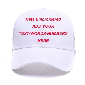 Custom Text Embroidered Personalized Letter Initials 5-panel Sporty Baseball Cap Unstructured Cotton <b>Dad</b> <b>Hats</b> Waterproof Hip Hop - Product Image 2