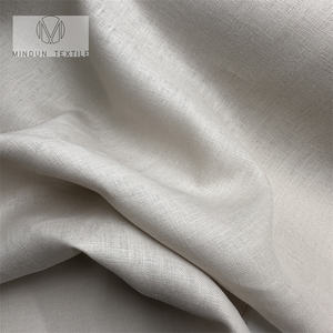 Mindun Tela de Lino Belga al por Mayor para Camisería, Sofá, Camisas y Cortinas en Blanco y Lino Natural - Product Image 6