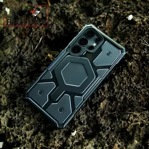 <span class=keywords><strong>Funda</strong></span> Protectora de Lujo para Teléfono S26 <span class=keywords><strong>Ultra</strong></span>, Resistente a Impactos, de Acrílico, con Patrón Hexagonal, Magnética y Robusta - Product Image 6
