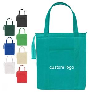 Wholesale Cheap Bulk PP Non Woven Geometric Pattern Food-Grade Supermarket Grocery Reusable Shopping <b>Bags</b> Customized - Product Image 2