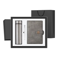 Ensemble cadeau d'affaires promotionnel moderne 3 en 1 : carnet + stylo + tasse isotherme en acier inoxydable, articles pour cadeaux d'entreprise