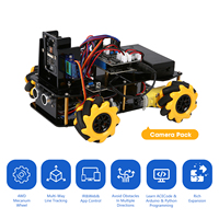 Kit de voiture robot intelligente programmable Robotlinking ESP32 IoT avec roues, évitement d'obstacles, suivi et codage Scratch pour Arduino