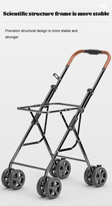 Poussette à deux étages <span class=keywords><strong>pour</strong></span> chats et <span class=keywords><strong>chiens</strong></span> en peluche Convient aux <span class=keywords><strong>chiens</strong></span> âgés ou <span class=keywords><strong>handicapés</strong></span> Chariots d'extérieur légers à deux niveaux - Product Image 5