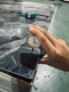 灰色の大理石シートPVC壁パネルホテルPVCコーティング壁パネル - Product Image 4