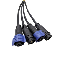 DSD impermeable 3pin M20 conector autoblocante 2-5 núcleo macho y hembra 2-5 núcleo 3pin M20 conector impermeable