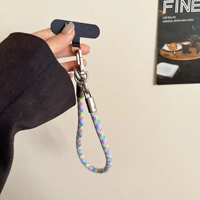 Cordon de téléphone réglable et détachable de type bracelet, étui de téléphone iPhone haut de gamme rembourré anti-chute avec chaîne pour suspension de sac photo