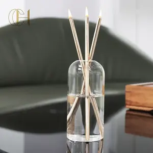 C&H Newest Customized Design Smokeless Metal Tube Liquid Burning Everlasting Candle