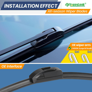 <span class=keywords><strong>Essuie</strong></span>-<span class=keywords><strong>glace</strong></span> universel compatible avec les bras Bosch <span class=keywords><strong>Valeo</strong></span>, conçu pour les voitures européennes B2B - Product Image 4