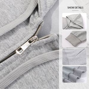 Sudadera con Capucha para Hombre, Personalizable con Logotipo, Tejido Resistente de 420 g/m², Poliéster y Algodón, Estilo Urbano, Sudadera con Cremallera, Ropa Deportiva - Product Image 2