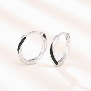 Orecchini a cerchio con gocce d'olio da donna, design semplice, stile retrò, orecchini da festa per uso quotidiano, idea regalo - Product Image 2