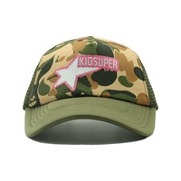 Casquettes de baseball pour enfants, style camionneur, 5 panneaux, en mousse, camouflage, dos en maille, respirantes, pare-soleil, pour l'extérieur