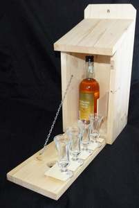 Caja de Madera para Guardar <span class=keywords><strong>Vino</strong></span> con Forma de Jaula de Pájaros Sin Terminar, con Motivo Quemado, Regalo de Pascua de Schnapsbar JUNJI - Product Image 2