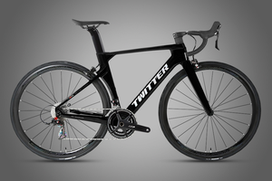Bicicleta de Carretera Aerodinámica de Carbono de Alto Módulo, SHIMANO 105 <span class=keywords><strong>R7000</strong></span> de 22 Velocidades, Manillar de Carbono 3K, Frenos de Disco, Ruedas Ligeras de Aluminio 700c - Product Image 3