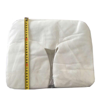 100PCS Penutup Kepala Pijat Sekali Pakai Bahan Nonwoven Bernapas, Elastis, dan Nyaman, Ramah Lingkungan, Mewah, dan Lembut untuk Salon