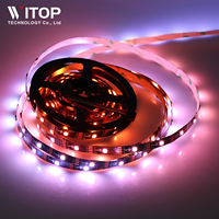 Bande LED RVB adressable WS2813 5v 12v 5050RGB Ws2811 Ws2812b Ws2813 WS2815 Étanche Flexible Lumière LED