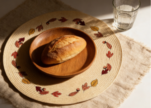 مفرش طاولة مستطيل صديق للبيئة من قماش البولي بروبيلين، منسوج يدويًا ومطرز، من العشب الورقي، شائع للمنزل وتناول الطعام في أوروبا وأمريكا، عينة مجانية - Product Image 5