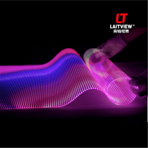 P5 Crystal Transparent LED Screen-Indoor Adhesive Installation Flexible Screens OEM Option 1 Year Text Video LT-CT Crystal Trans - Product Image 1