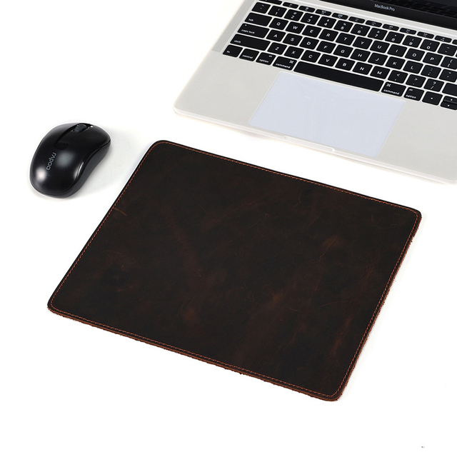 Factory Direct Sales Leather Business Office Mouse Mat Small Non-Slip Wear-Resistant Durable Leather Mouse Pad