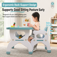 Ensemble table et chaises en plastique pour enfants, bureau d'étude pour tout-petits, table d'activités pour enfants, table de jeu pour dessiner, lire, maternelle, usage domestique