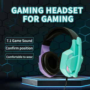 7.1 canaux Deep Bass Hifi filaire musique Gaming sur l'oreille et sur l'oreille écouteurs casque de jeu Auriculares - Product Image 3