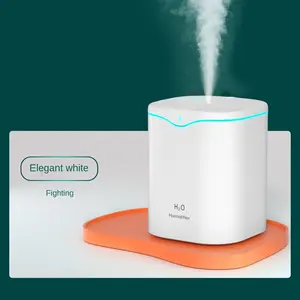 2200Ml Large Capacity Double Nozzle Air Humidifier USB Ultrasonic Aroma Water Mist Diffuser Light For Room Humidifier