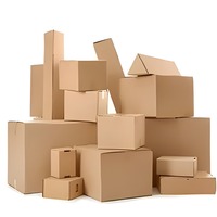 Boîtes d'emballage en carton ondulé de grande taille, pliables, pour déménagement, expédition, vente en gros