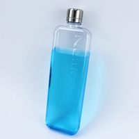 Impression de logo personnalisé, bloc-notes plat en plastique, bouteille de jus pour cadeau promotionnel